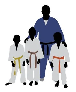 Judo team Stock Illustration