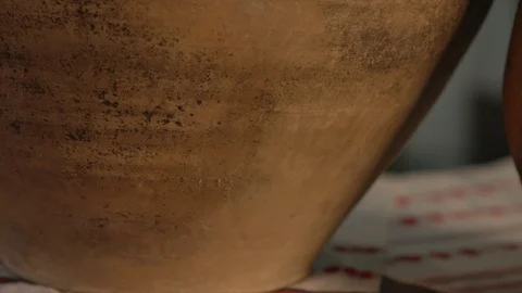 Jug of clay Video stock 94724216