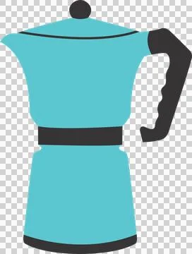JUG DESIGN FLAT IMAGE ILLUSTRATION PNG BLUE COLOR Stock Illustration