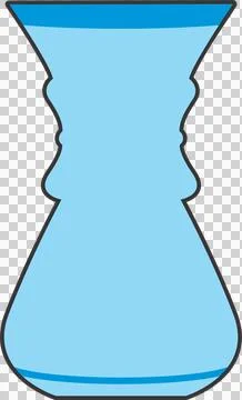 JUG DESIGN FLAT IMAGE ILLUSTRATION PNG BLUE COLOR Stock Illustration