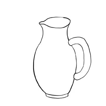 Jug for drinking  Illustrazione stock