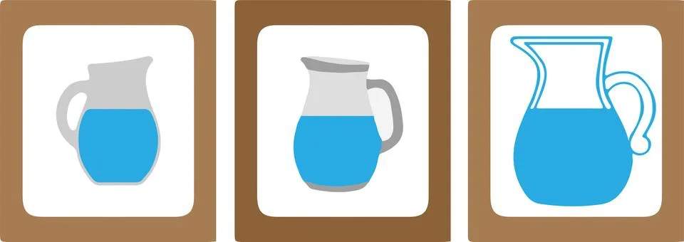 Jug icon isolated on background Stock Illustration