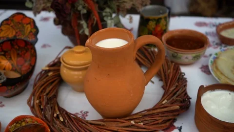 Jug of milk Stock Footage 108179736