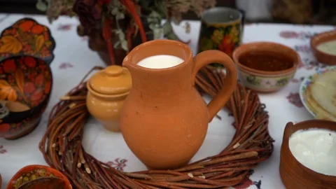 Jug of milk Stock Footage 108179780
