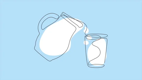 A jug of milk Stock Footage 303370070