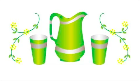 Jug of milk Иллюстрация