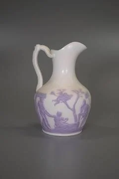 Jug, Portland Vase pattern. Maker, probably by: Samuel Alcock &amp; Co., Brit.. Stock Photos