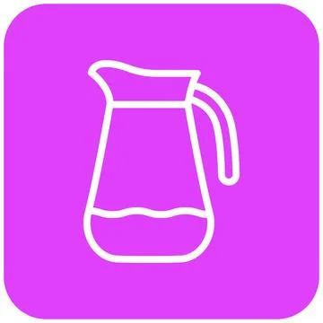 Jug Vector Icon Design Illustration Stock Illustration