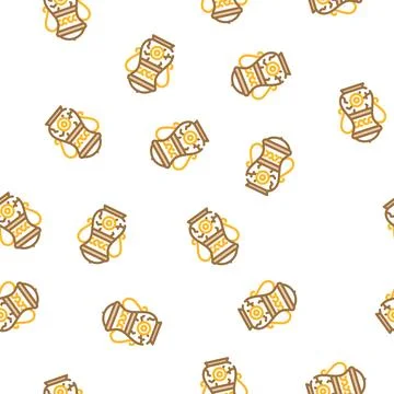 Jug vintage vector seamless pattern 스톡 일러스트