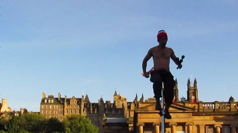 Juggler with fire 스톡 동영상 27874928