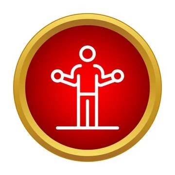 Juggler performing a circus show icon concept Stock Illustration