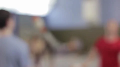 Jugglers out of focus Stock Footage 30480936