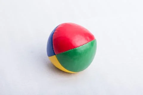 A juggling ball, on a white surface Stock Photos