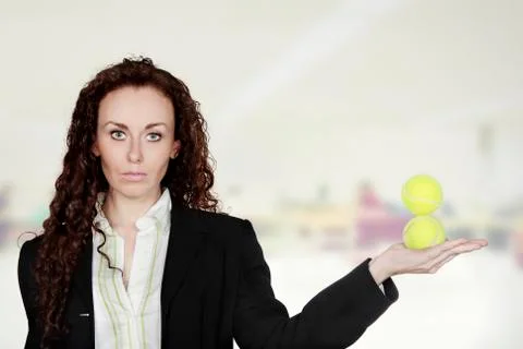 Juggling balls Foto stock