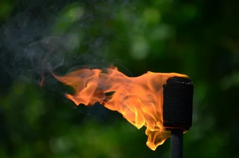 Juggling Fire Torch Stock Photos