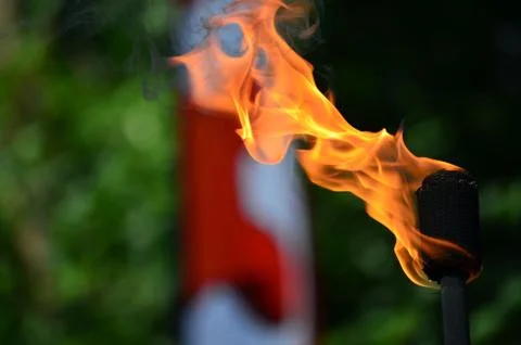 Juggling Fire Torch Stock Photos