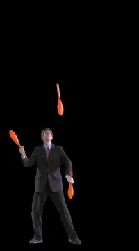 Juggling (HD with Alpha) Stock Footage 75691