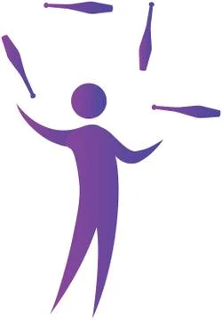 Juggling Stock Illustration
