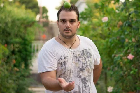 Juggling with lemons Stock Photos
