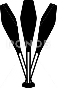 Juggling pins Stock Illustration