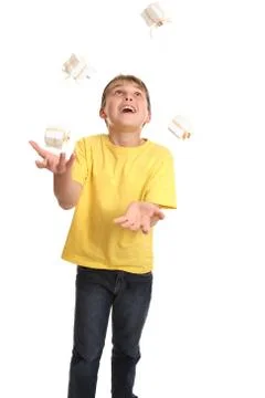 Juggling Presents Stock Photos
