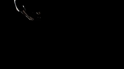 Juggling a soccer ball with the camera overhead. Wide shot Stock Footage 33868353
