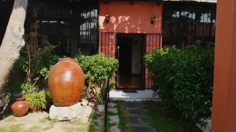 Jugs on the stone Stock Footage 123620567