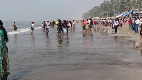 Juhu Beach, Mumbai Stock Footage 72461593