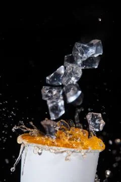 Juice And Ice Stock Photos