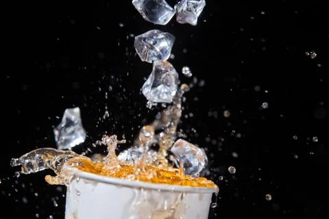 Juice And Ice Stock Photos