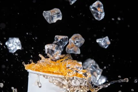 Juice And Ice Stock Photos