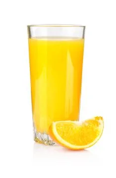 Juice and orange Stock Photos
