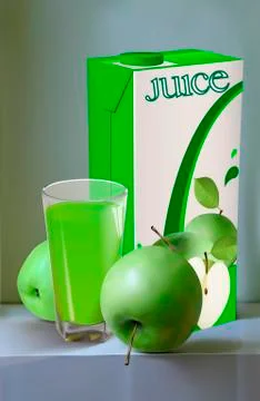 Juice of apples Stock Illustration