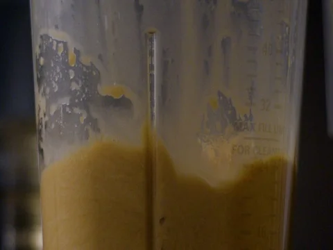Juice being prepared in the blender Stock Footage 83304018