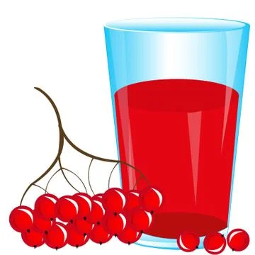 Juice from berry Stock Illustration
