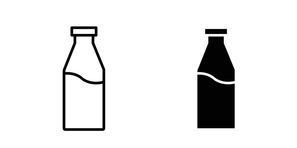 Juice bottle icon illustration vector, icon set for apps Stock Illustration
