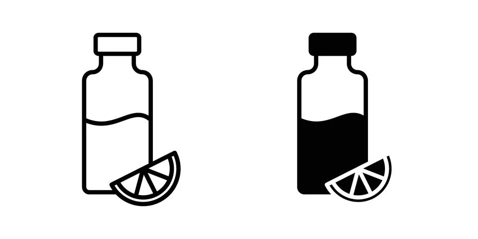Juice bottle icon vector design illustrations Stock Illustration