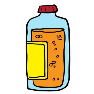 Juice bottle Stock Illustration