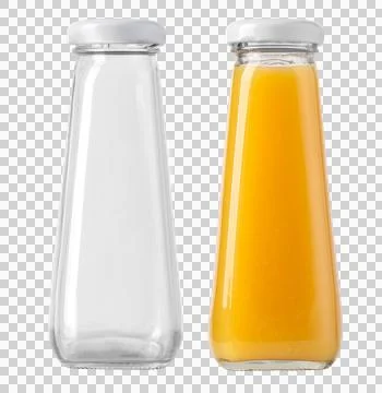Juice bottles Stock Photos