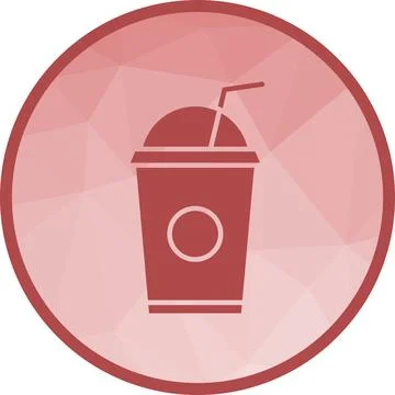 Juice cup icon vector image. Stock Illustration
