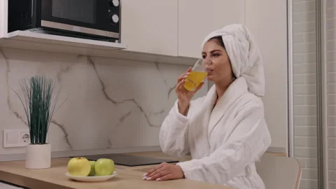 Juice devotion, Fruit awakening, Apple companions Stock Footage 248956668