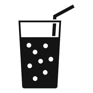 Juice glass icon simple vector. Diet food Stock Illustration