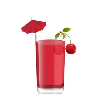 Juice in Glass Stock Illustration