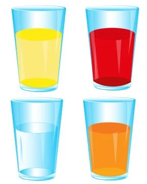 Juice in glass Stock Illustration