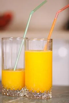 Juice in a glass Stock Photos