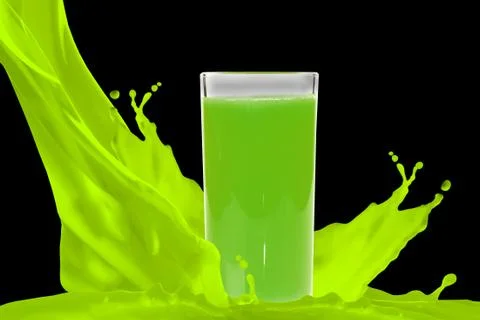 Juice in glass Fotos Stock