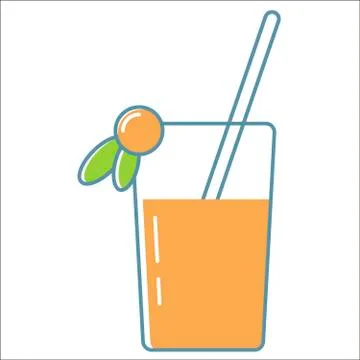 Juice icons collection Stock Illustration
