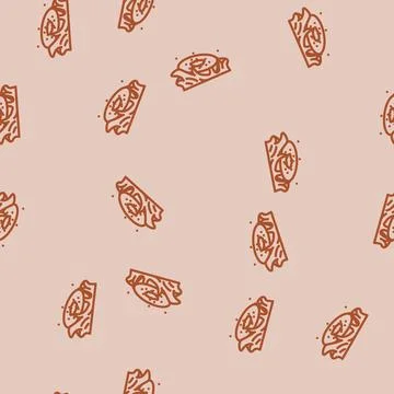 Juice kiwi splash line vector seamless pattern Stock Illustration