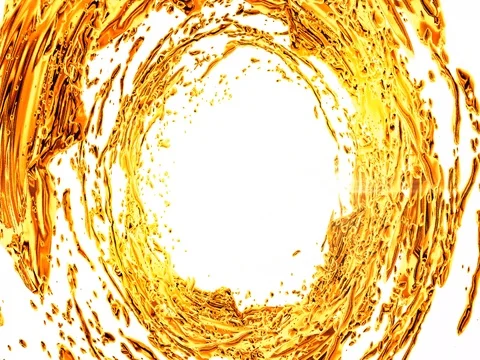 Juice Liquid Splashes, Oil, Juice, Beer or Water Stock Footage 80552056