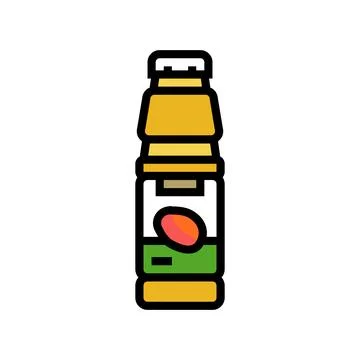Juice mango fruit color icon vector illustration 스톡 일러스트